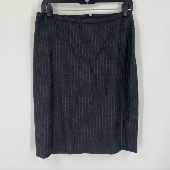 Brooks Brothers 346 Women’s Wool Mini Gray Striped Pencil Suit Skirt size 6 - Picture 1 of 3